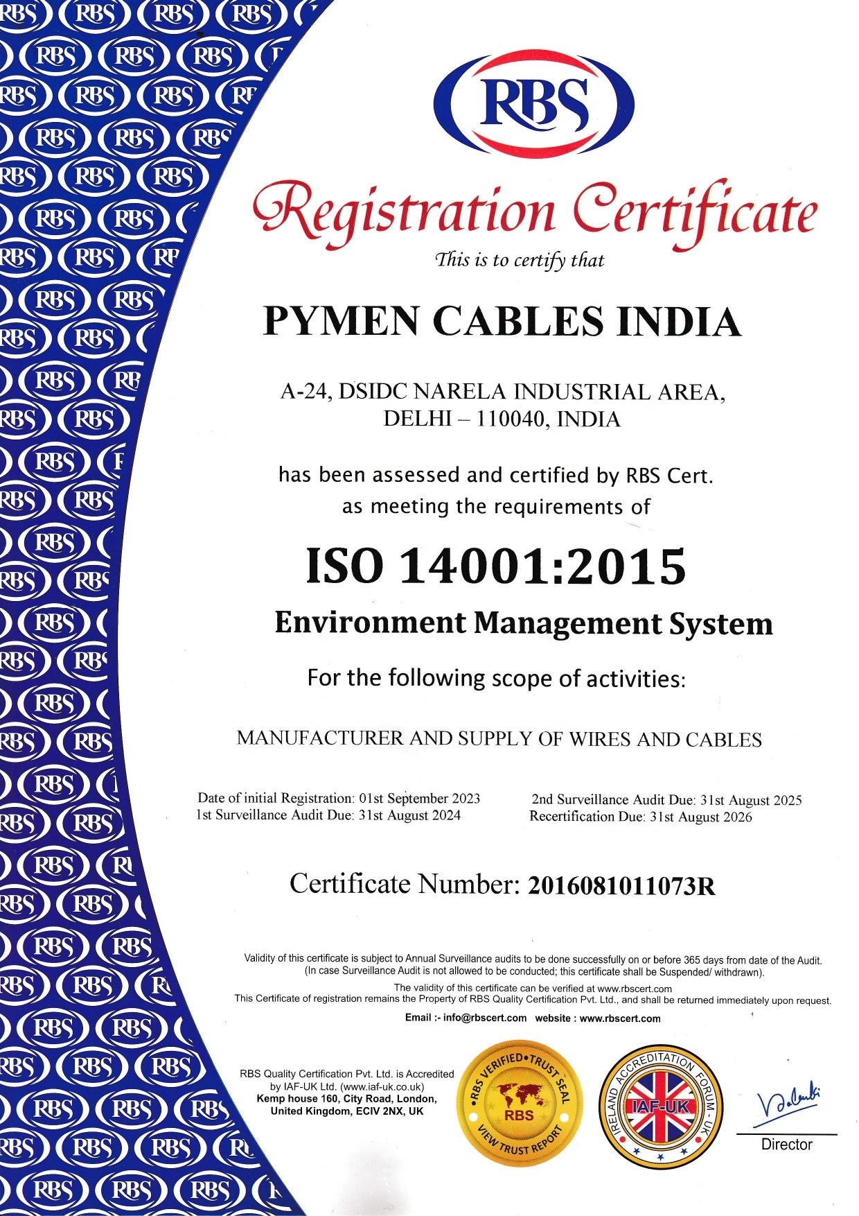 ISI Certificate